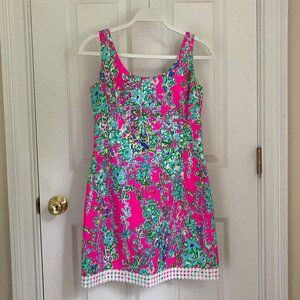 Lilly Pulitzer Stretch Lace Trim Shift Dress